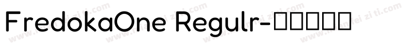FredokaOne Regulr字体转换